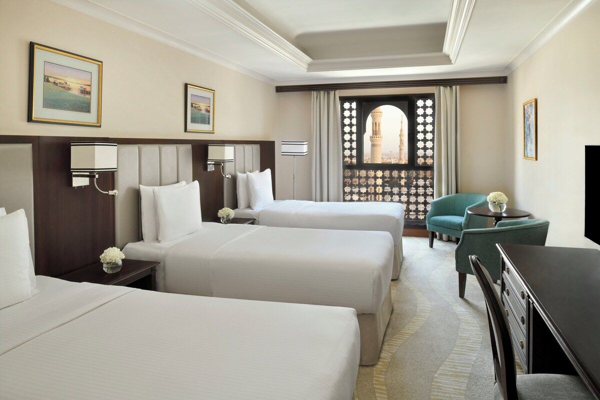 Classic Room, 3 Twin Beds, City View | Minibar, in-room safe, desk, blackout drapes