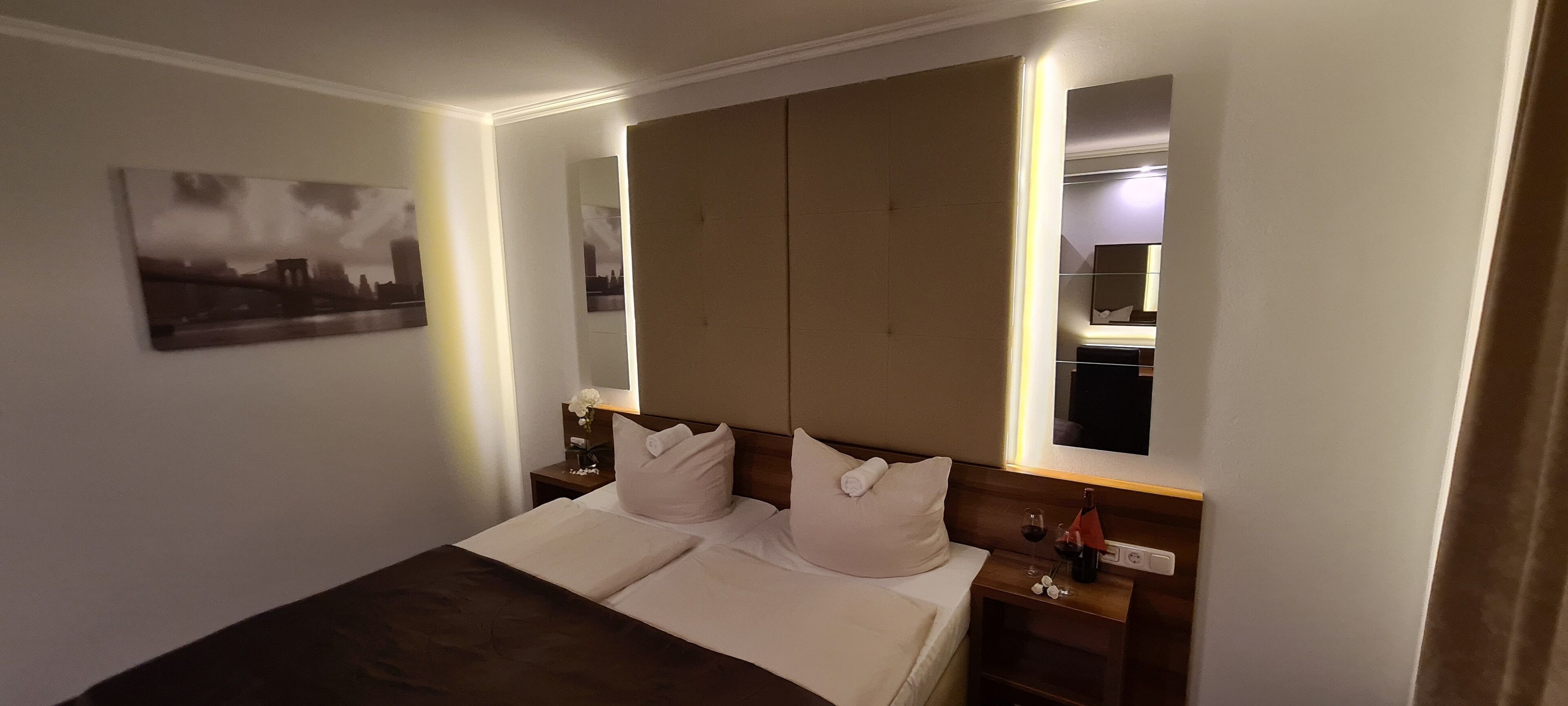 Individually furnished, desk, rollaway beds