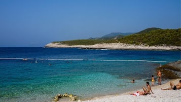 Vlak bij het strand