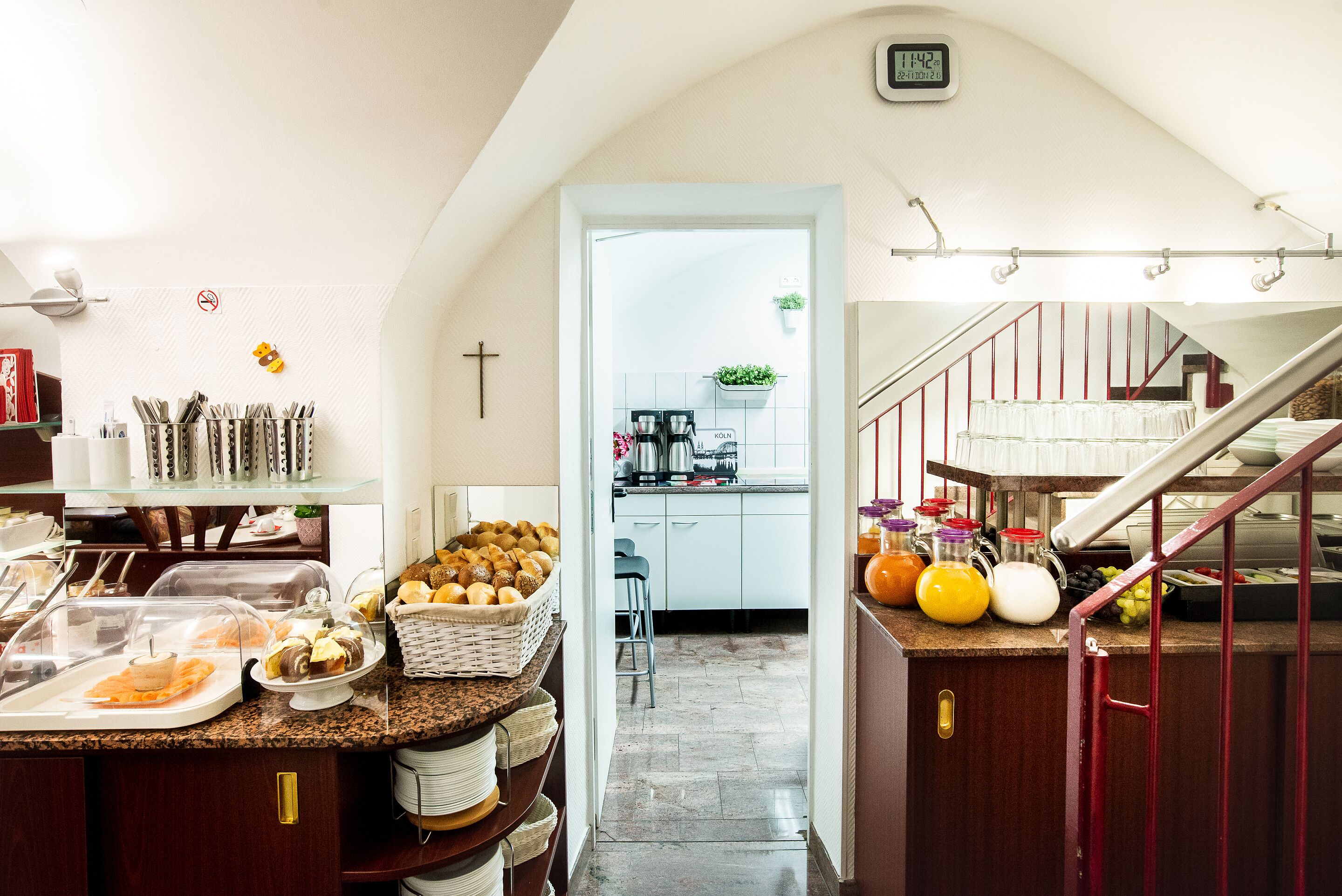 daily self-service breakfast (eur 15 per person)