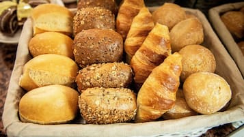 Daily self-serve breakfast for a fee