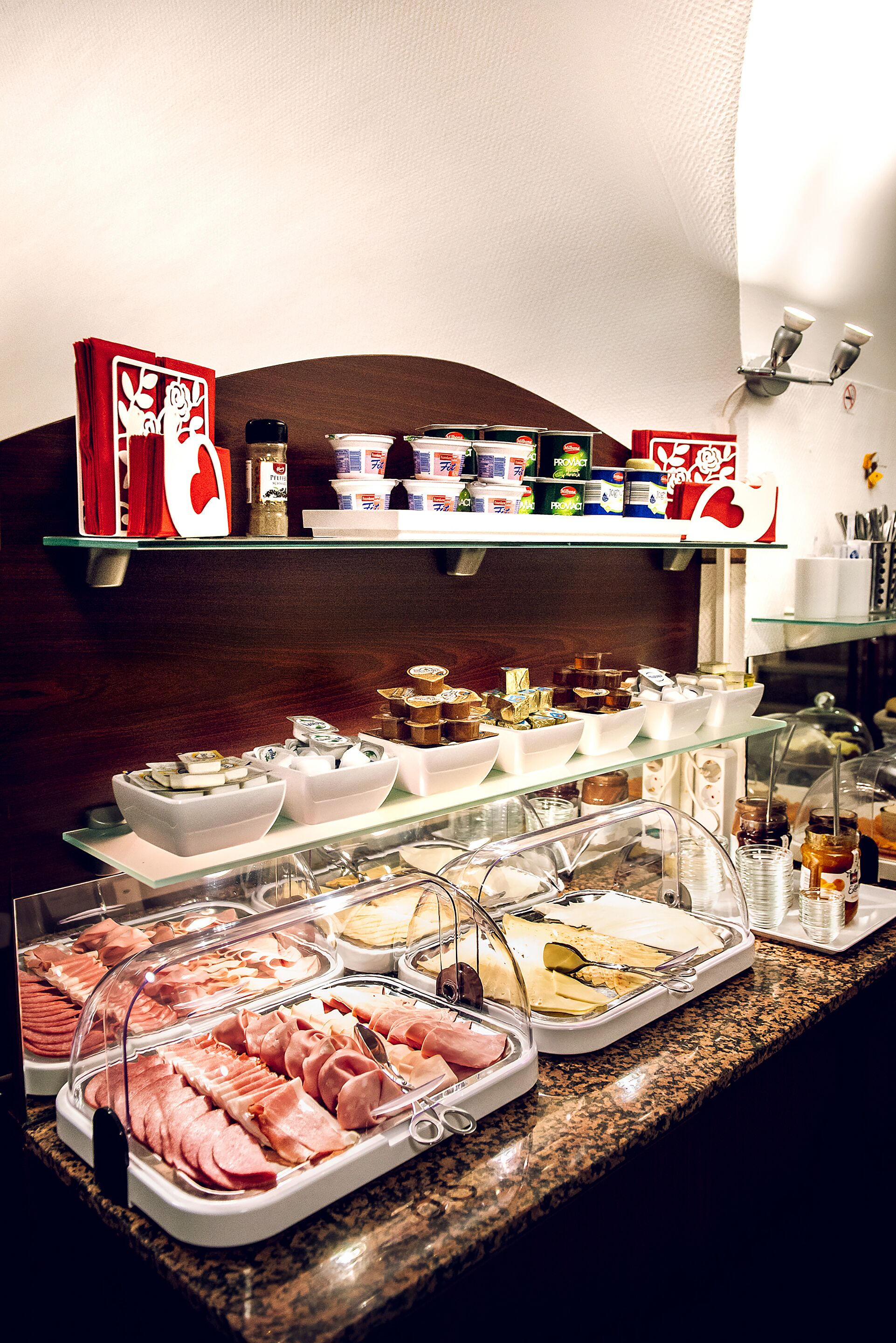 daily self-service breakfast (eur 15 per person)