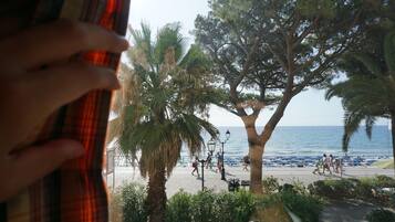 Panorama kamer, 1 twee- of 2 eenpersoonsbedden, uitzicht op zee | 1 slaapkamer, lakens van Egyptisch katoen, hypoallergeen beddengoed