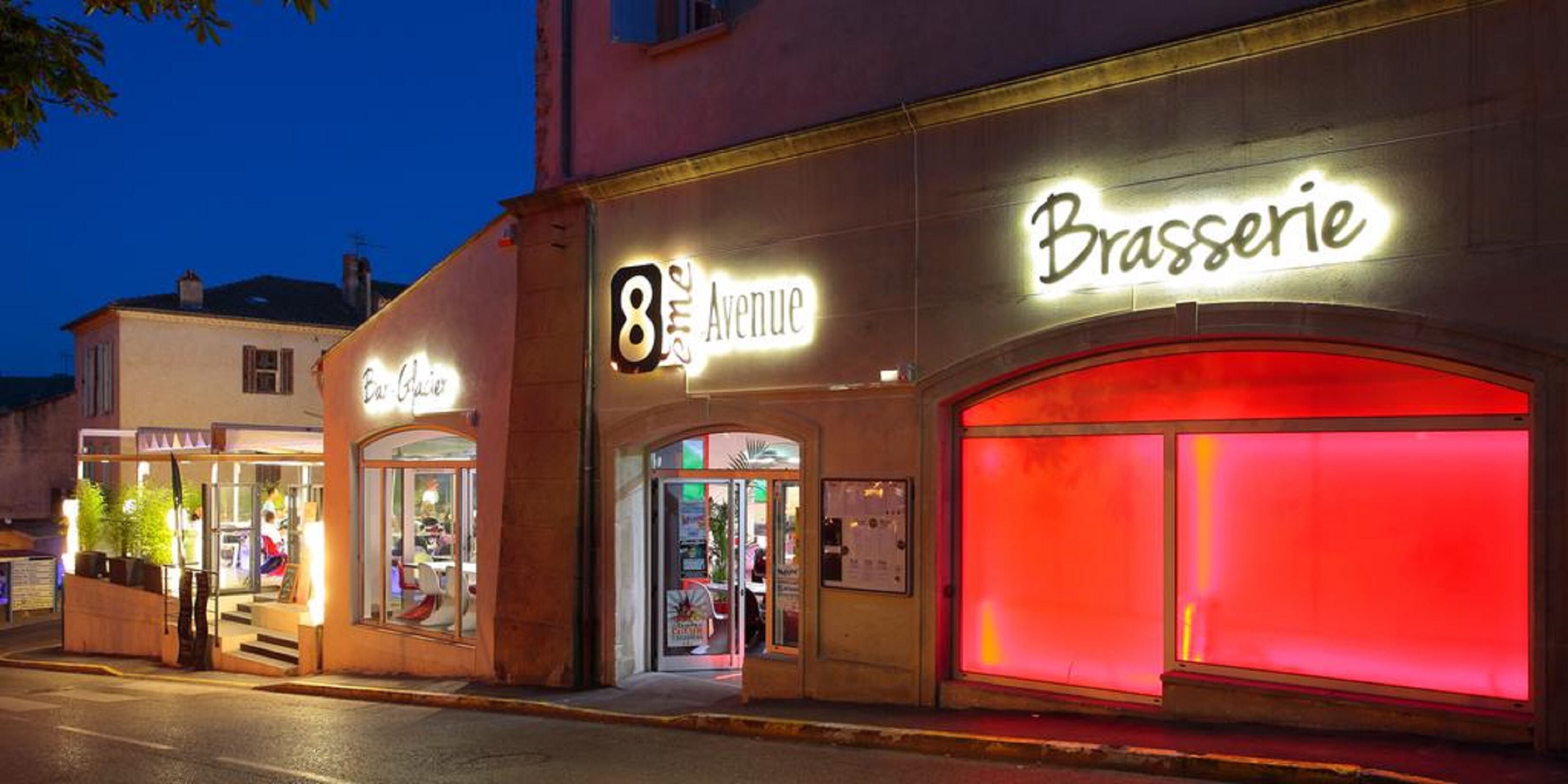 front of property – evening/night