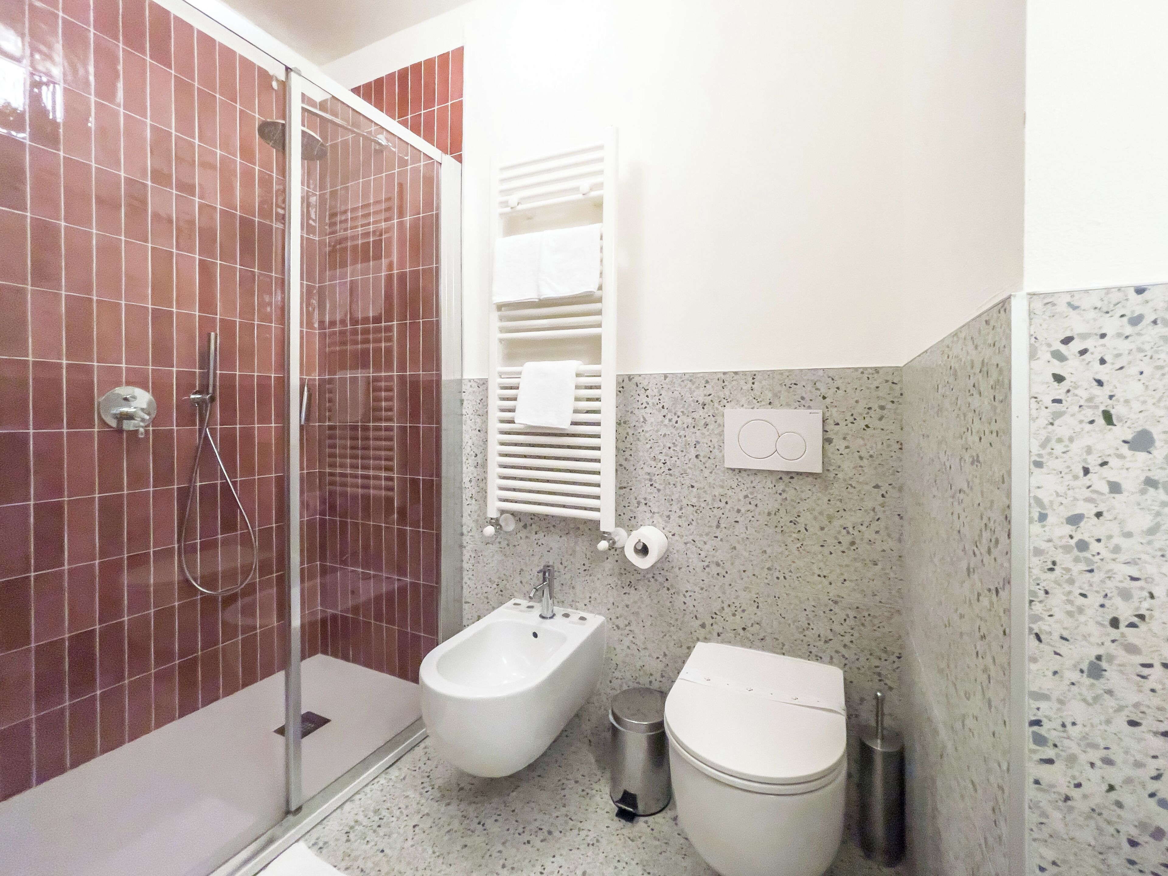 triple room | bathroom | hair dryer, towels