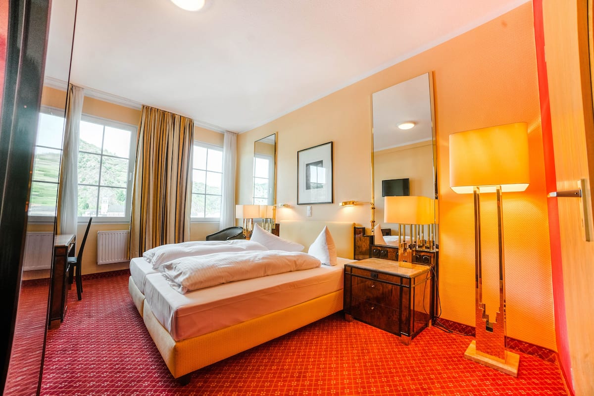 double room, river view | 1 bedroom, select comfort beds, minibar, desk