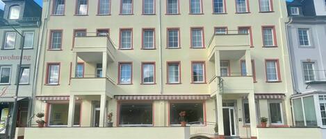 Overnatningsstedets facade