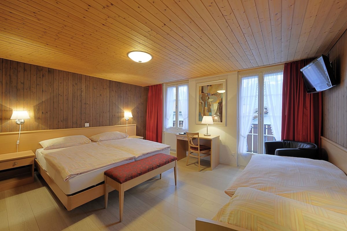 Premium bedding, memory foam beds, in-room safe, desk