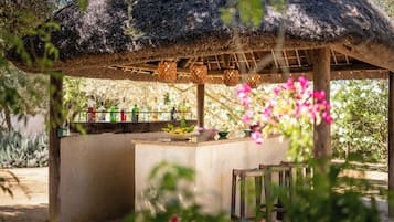 Poolside bar