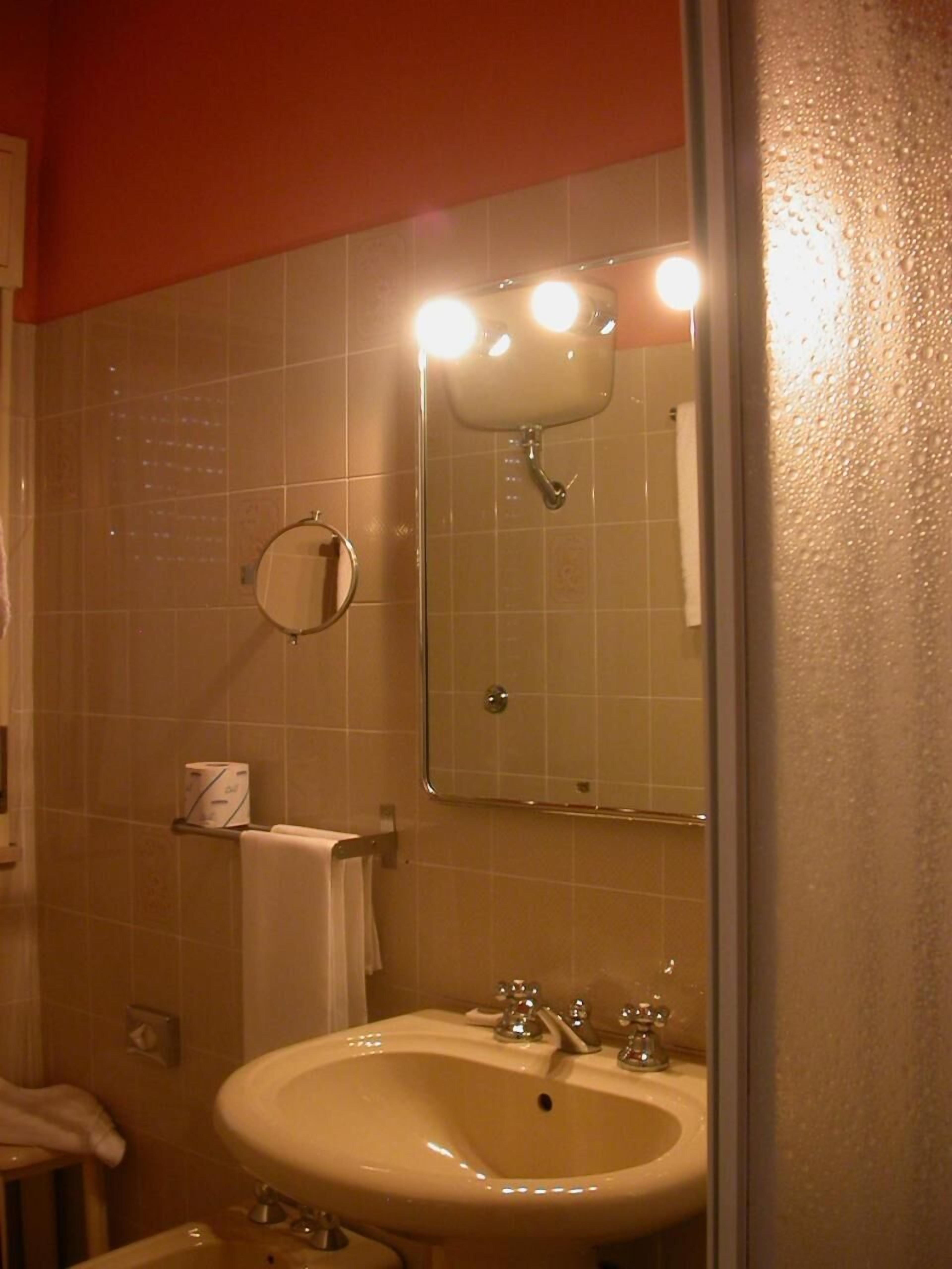 shower, free toiletries, hair dryer, bidet