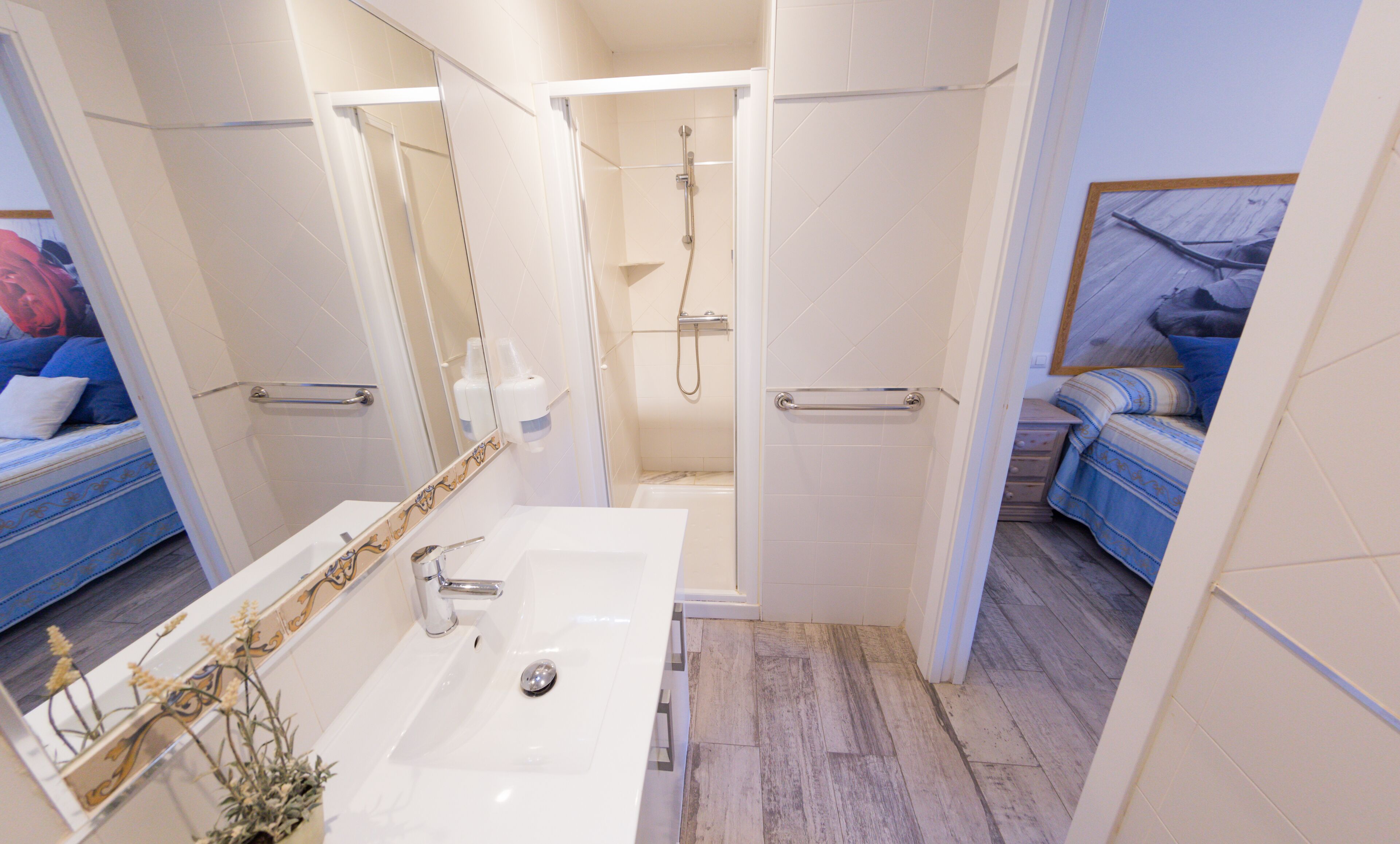 double or twin room | bathroom | hair dryer, towels