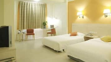 Desk, soundproofing, free wired internet