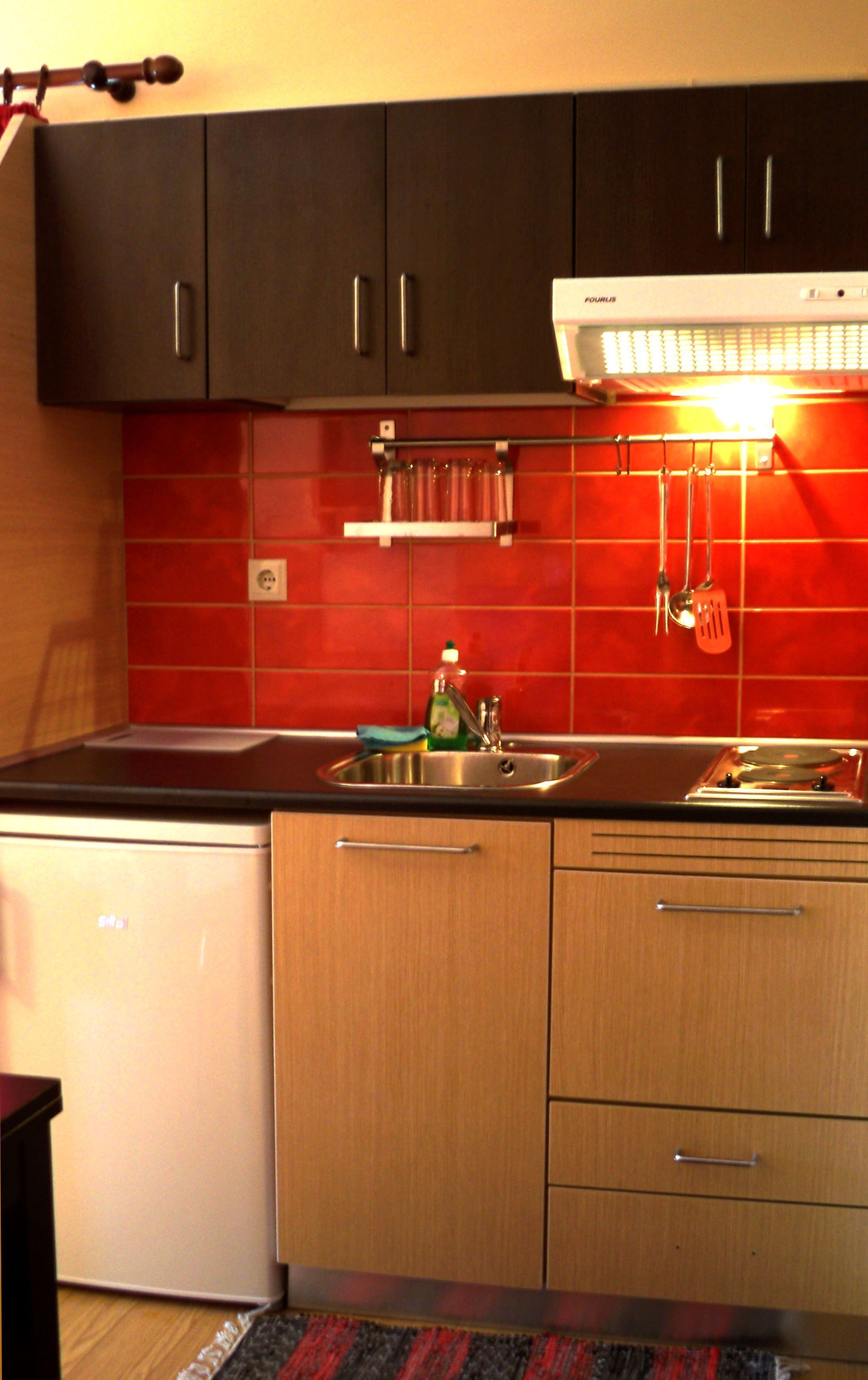 family penthouse | private kitchenette | fridge, stovetop, electric kettle, cookware/dishes/utensils