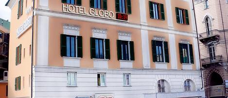 Overnatningsstedets facade