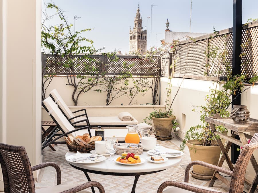 Panoramic Penthouse, Terrace, City View (Pool) | Premium bedding, down duvets, in-room safe, individually decorated