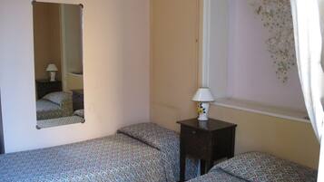 Blackout curtains, iron/ironing board, cots/infant beds, free WiFi