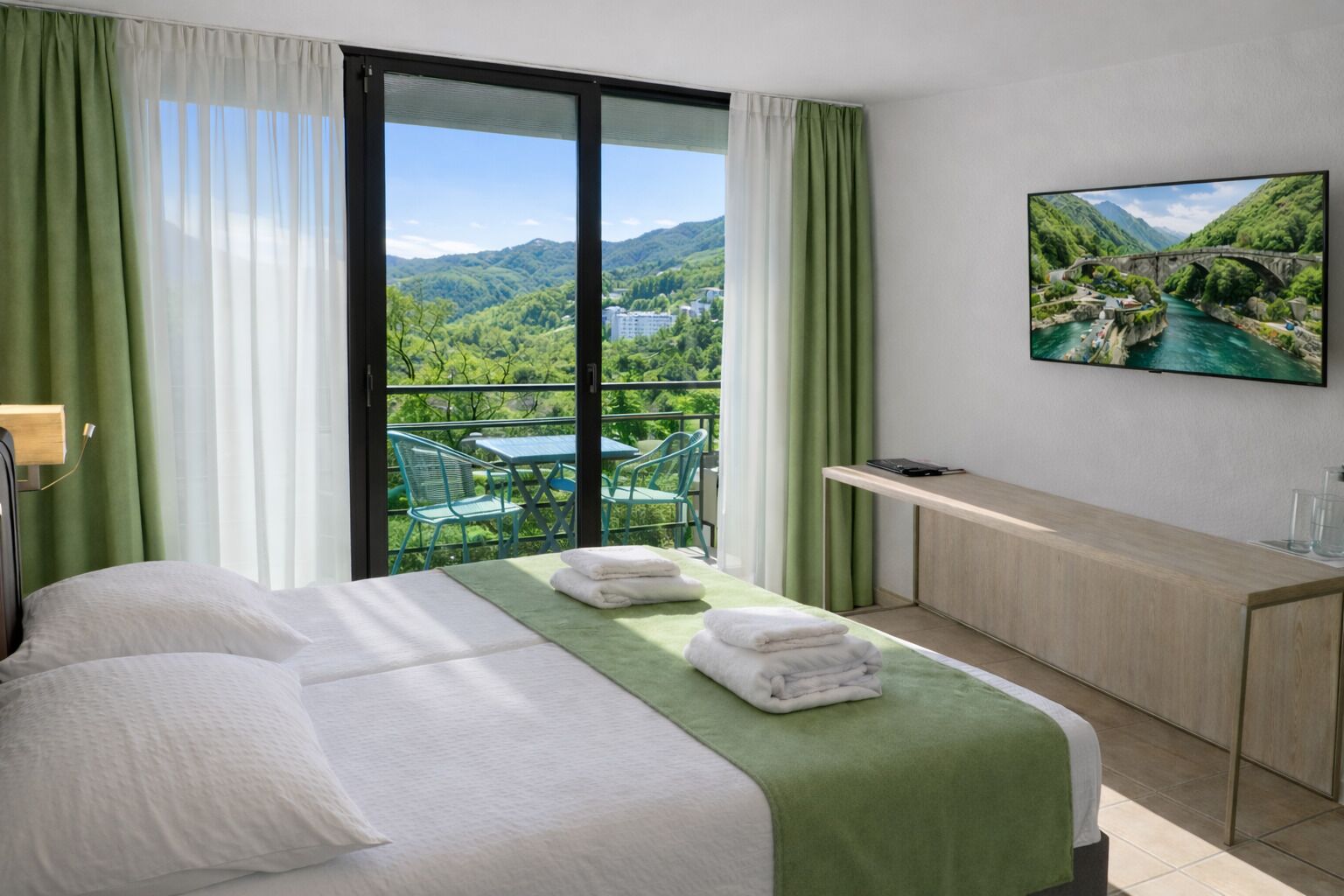 Comfort Double Room, Balcony, Garden View