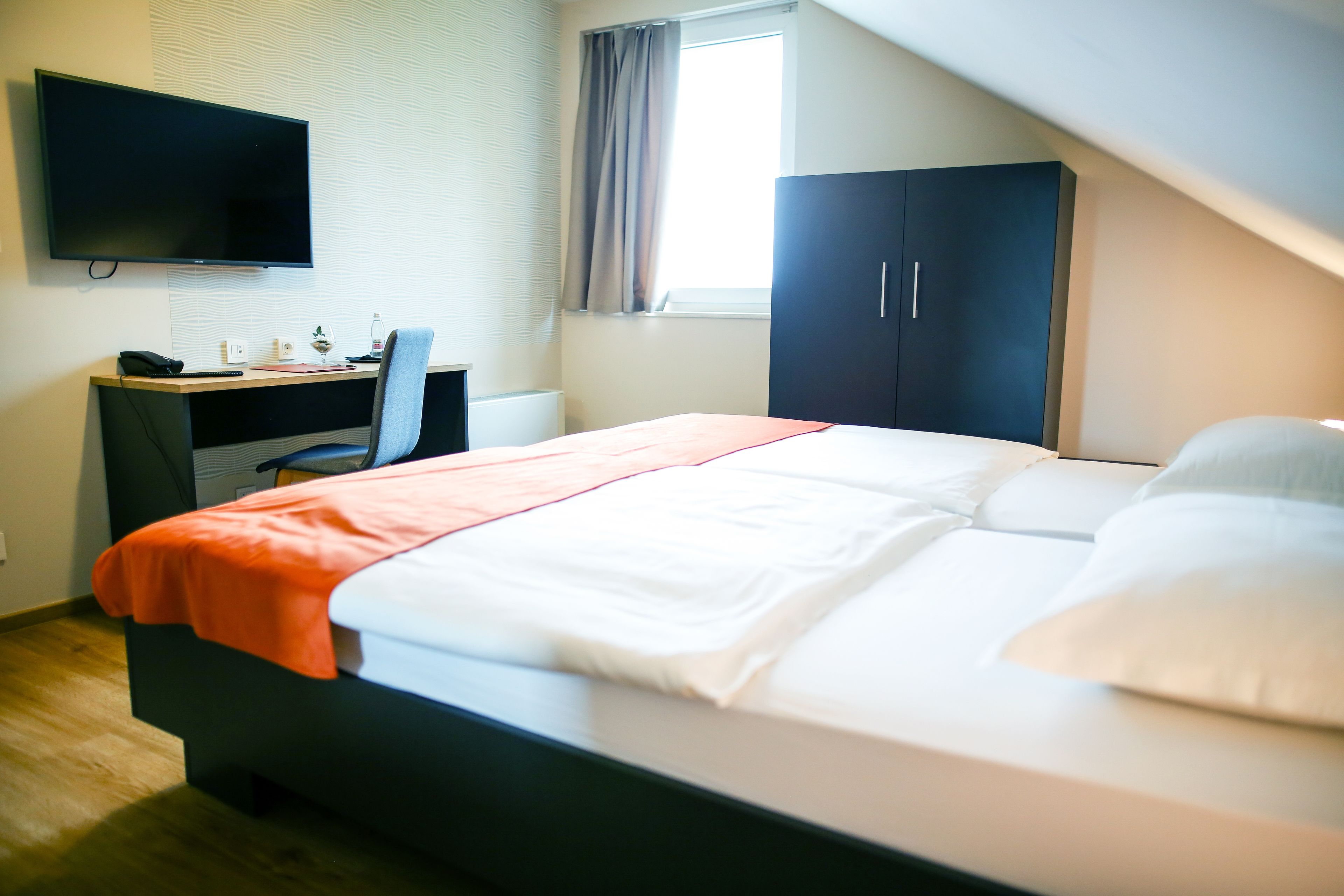 comfort double or twin room | bathroom | shower, hair dryer, towels, soap