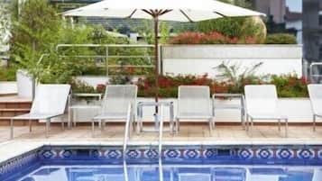 Indoor pool, seasonal outdoor pool