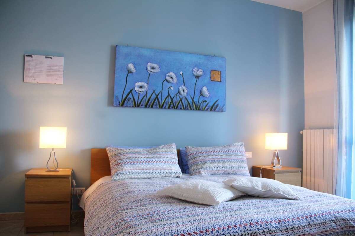 Double Room, 1 Double Bed, Balcony, Garden View | Living area