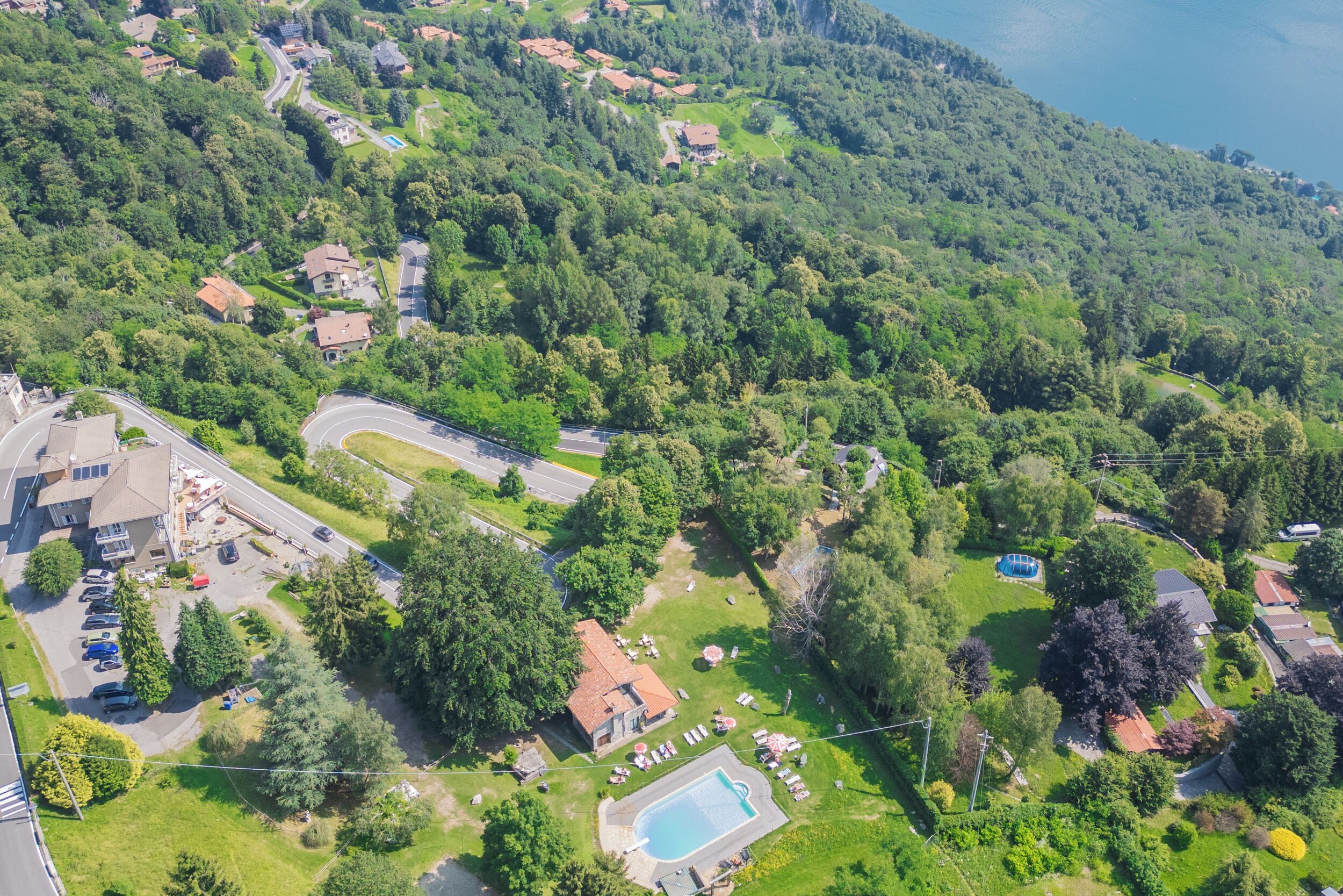 Blick von der Unterkunft