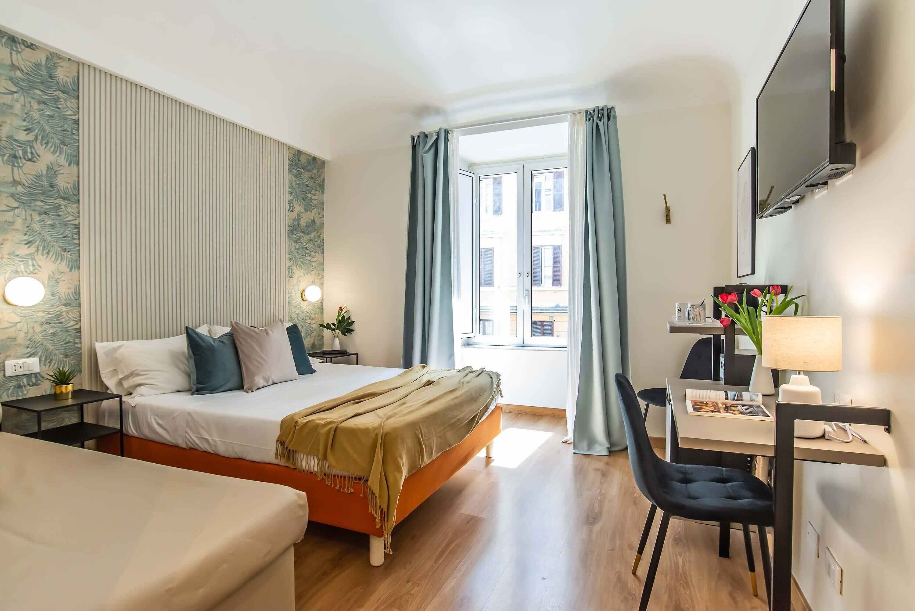 Triple Room | Premium bedding, minibar, in-room safe, desk