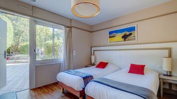 In-room safe, desk, cots/infant beds, bed sheets