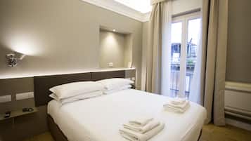 Down duvets, pillow-top beds, minibar, in-room safe
