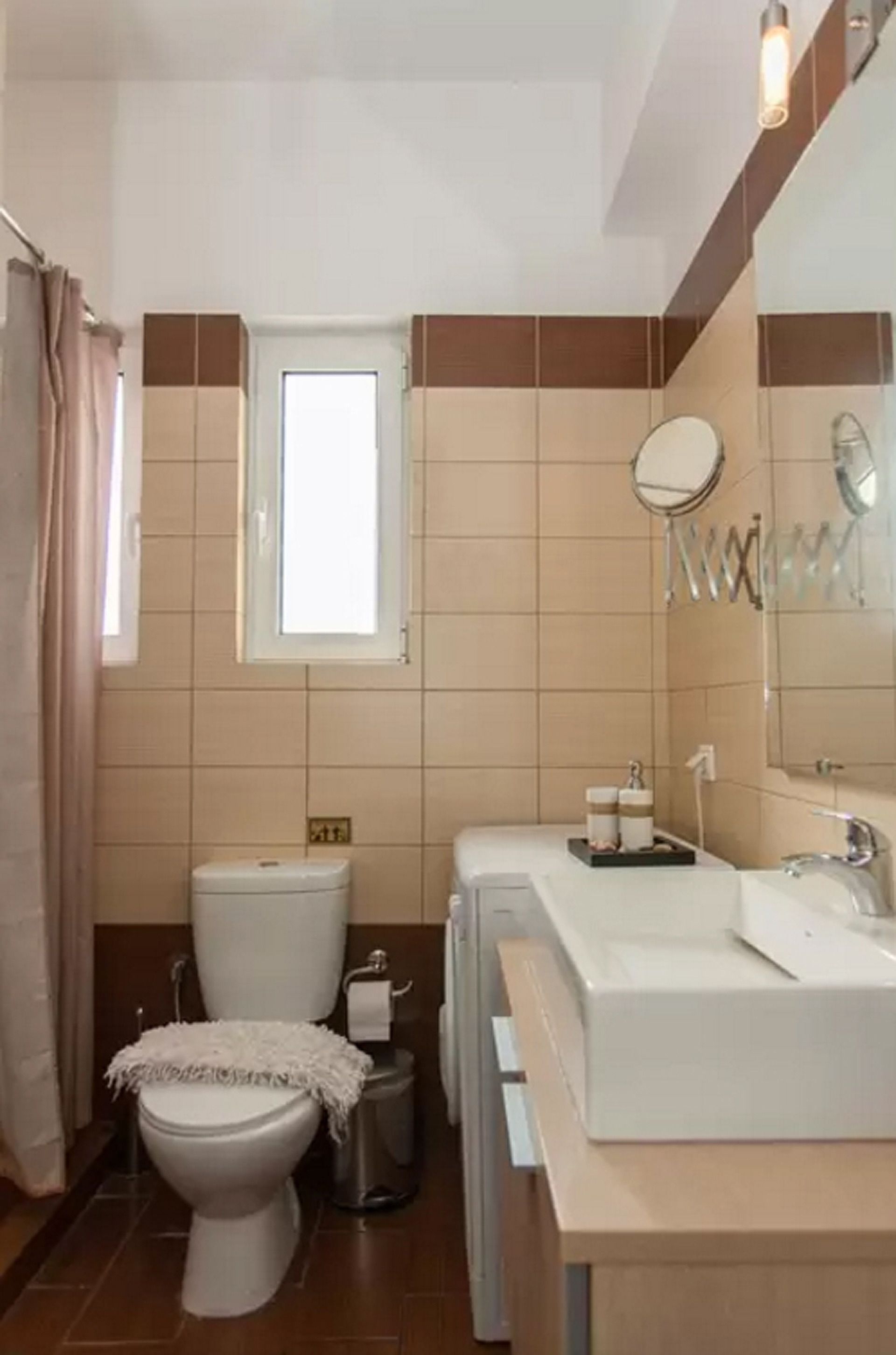 shower, rainfall showerhead, hair dryer, towels