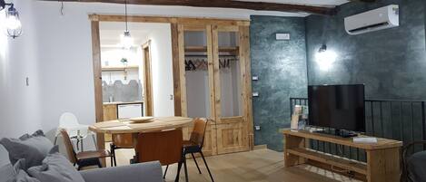 Suite Studio Ville, en mezzanine | Coin séjour