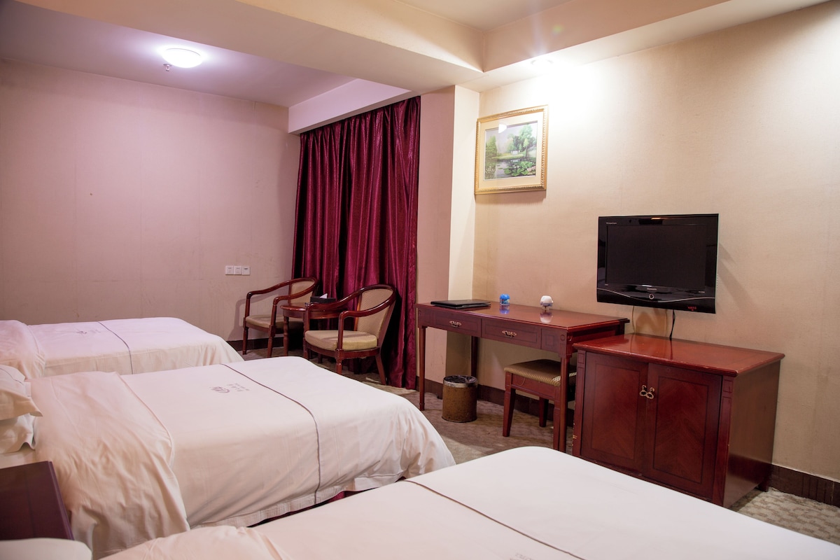 Standard Triple Room | Down comforters, in-room safe, desk, laptop workspace