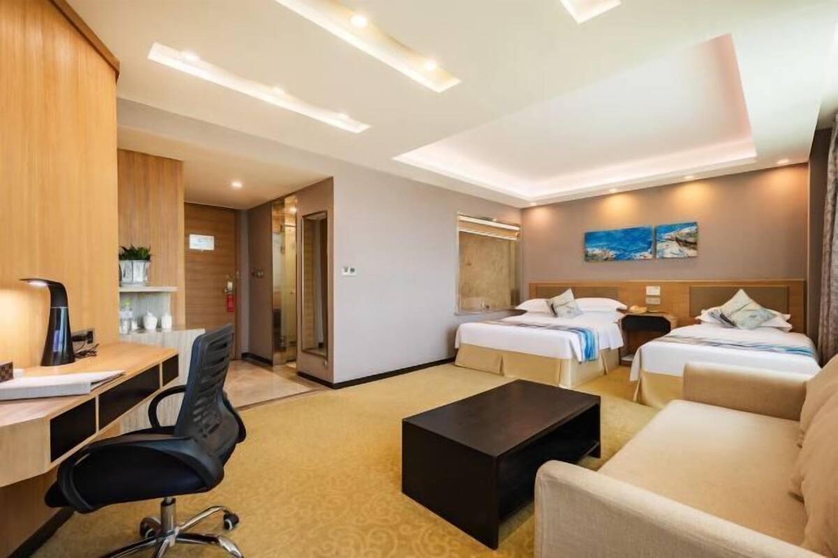 Desk, iron/ironing board, cribs/infant beds, WiFi