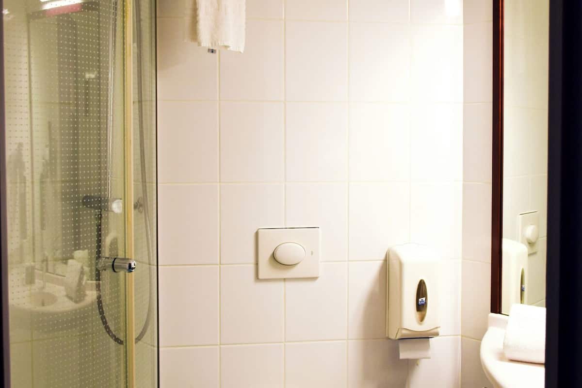 shower, hydromassage showerhead, eco-friendly toiletries, hair dryer