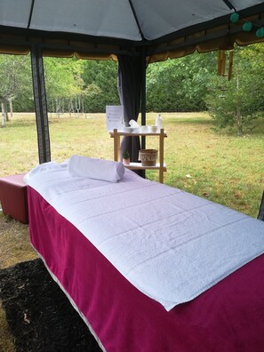 Body treatments, body wraps, body scrubs, facials, massages