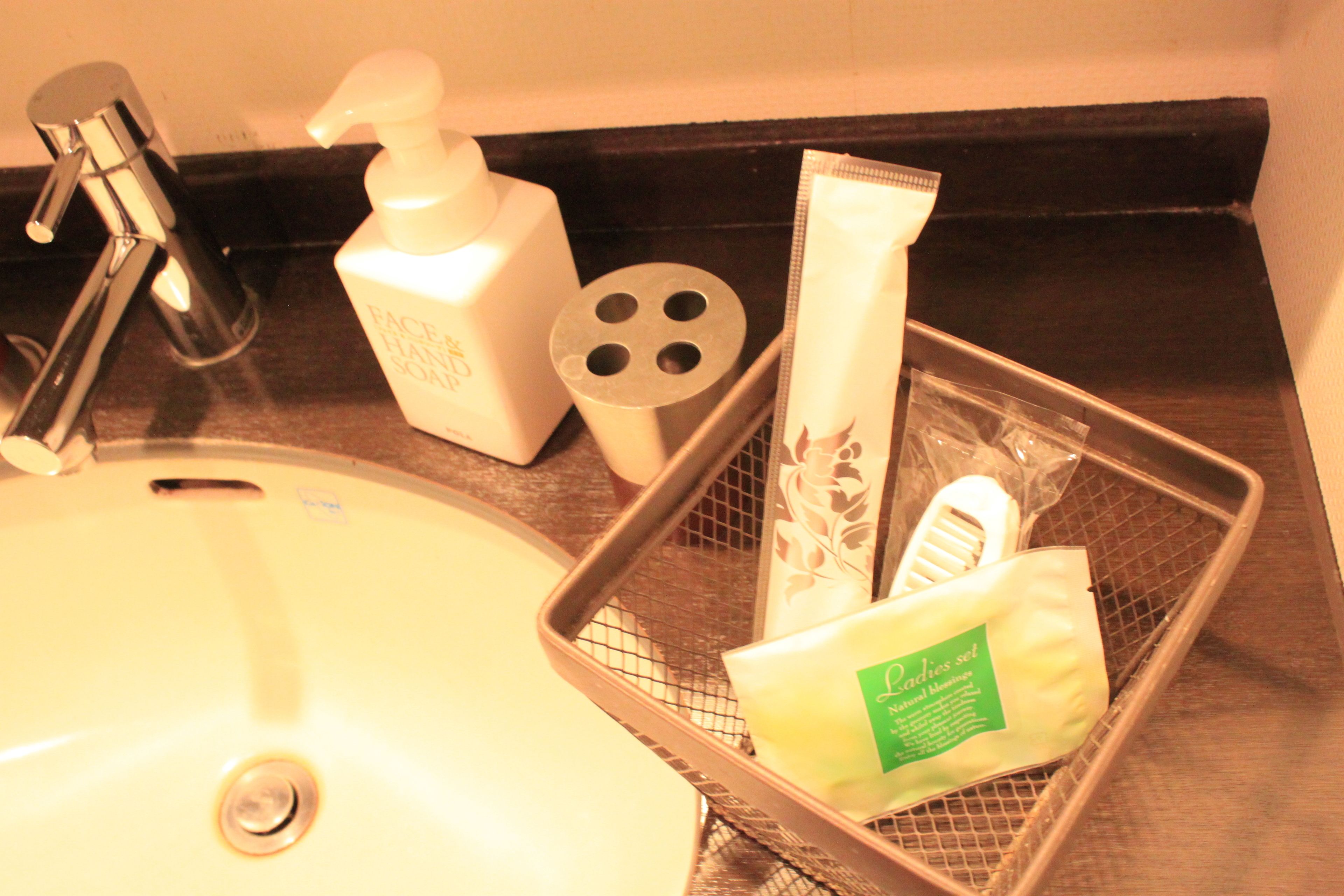 shower, free toiletries, hair dryer, slippers