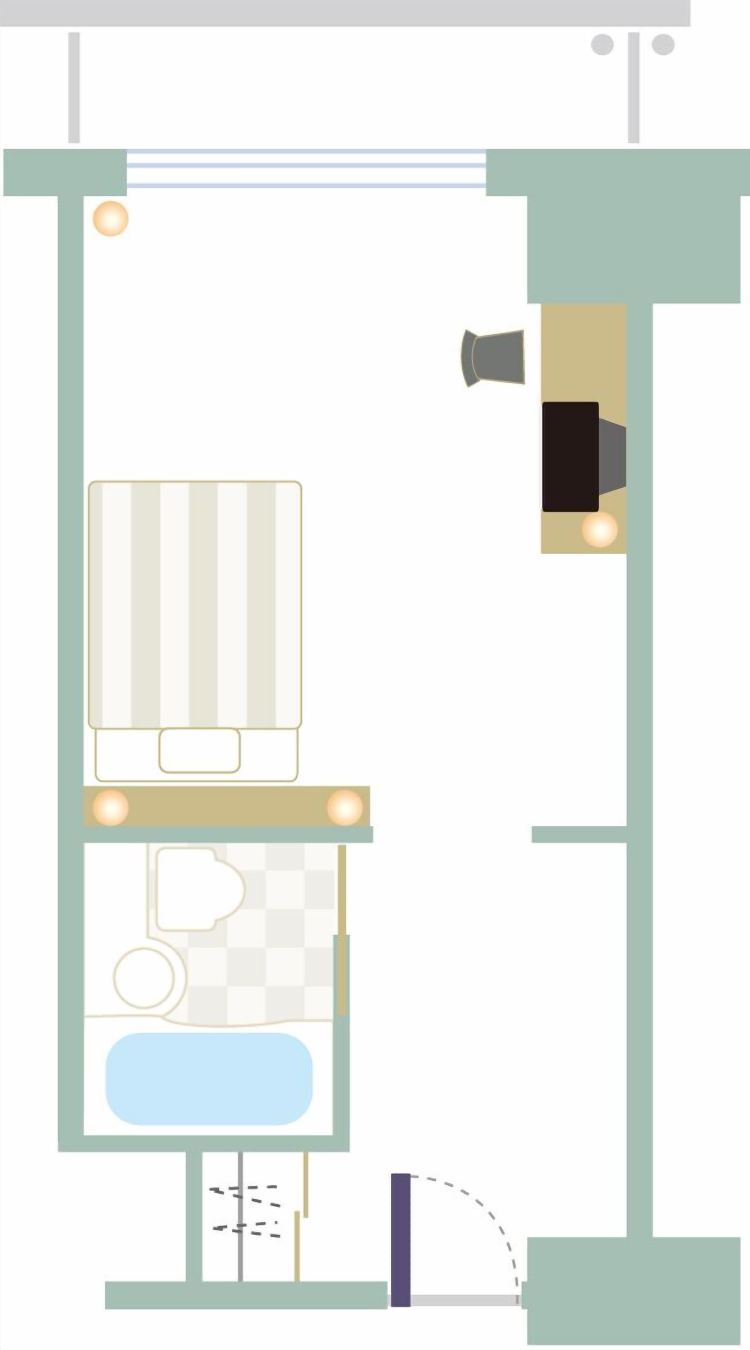 basic single room, non smoking | in-room safe, blackout curtains, iron/ironing board, free wifi