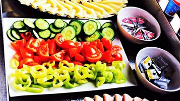 Daily buffet breakfast (EUR 15 per person)