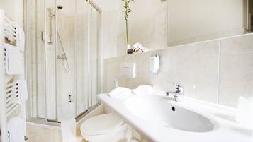 Free toiletries, hair dryer, towels