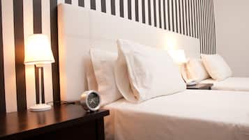 Ropa de cama de alta calidad y minibar
