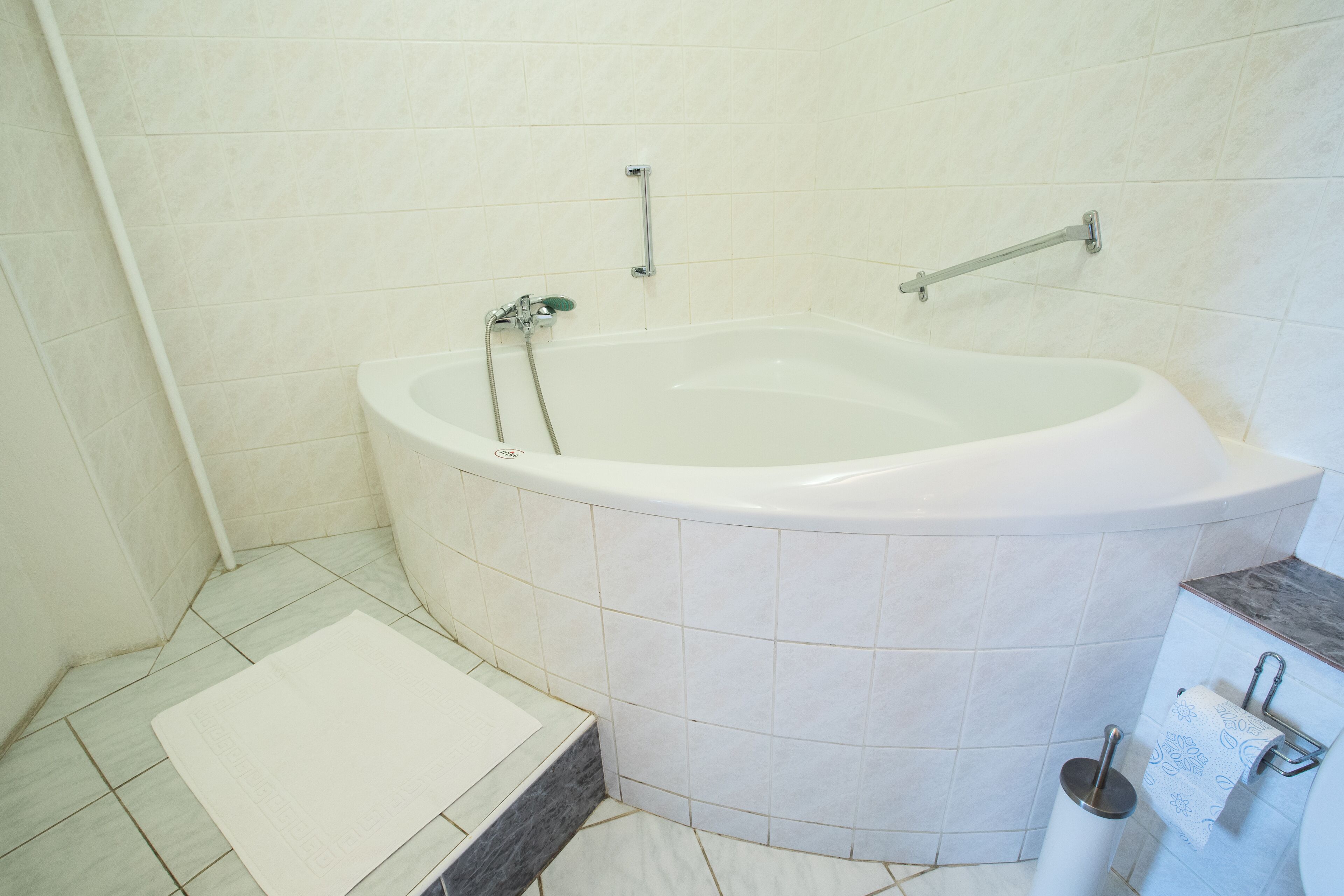 apartment | bathroom | shower, free toiletries, hair dryer, towels