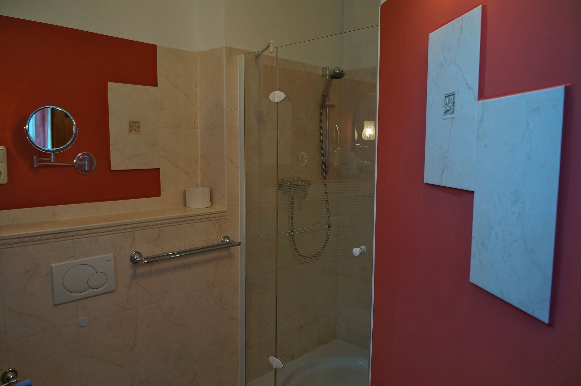 comfort double room | bathroom | free toiletries, hair dryer, towels