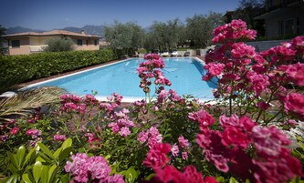 室外游泳池，日光浴躺椅