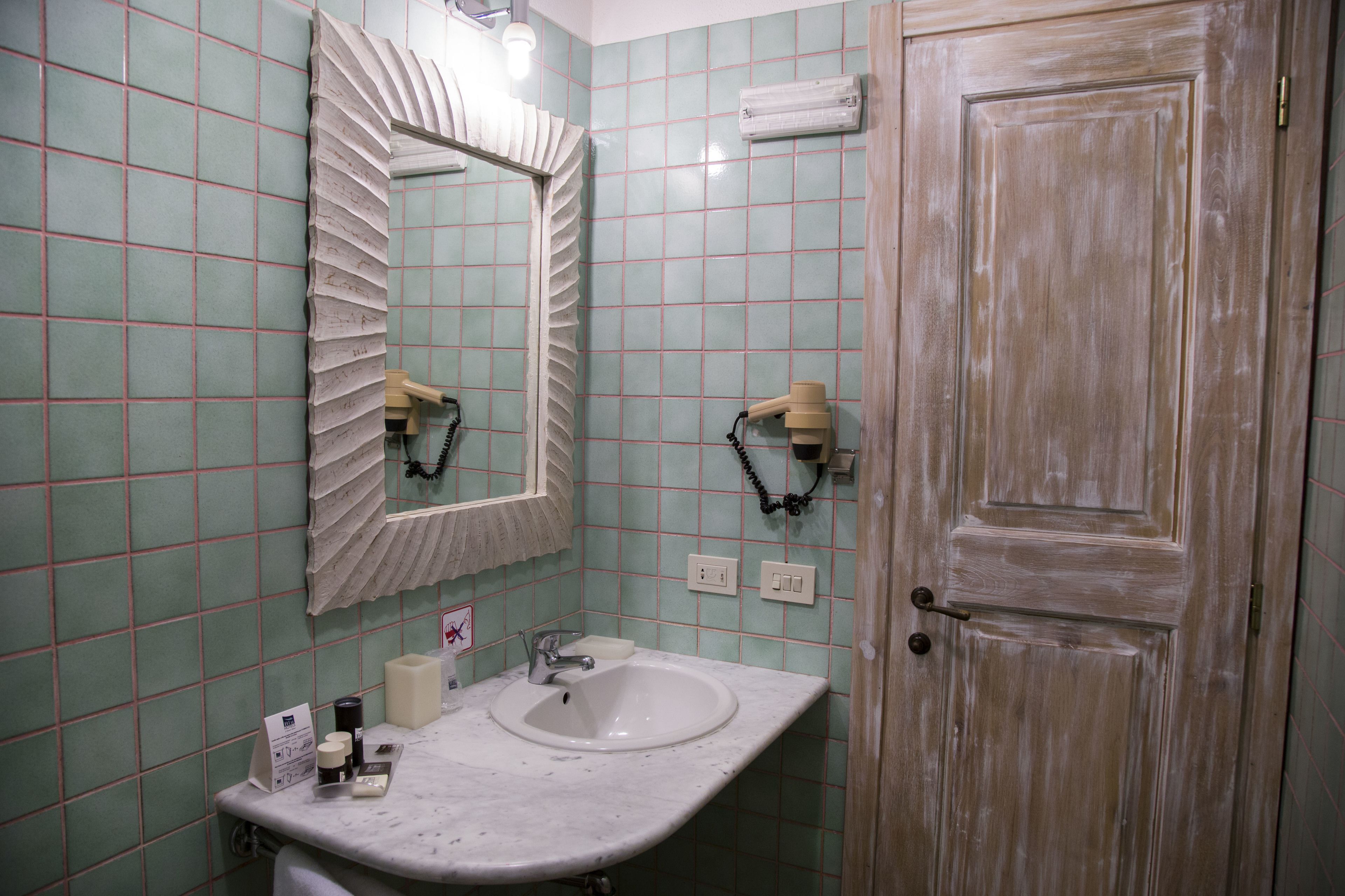 free toiletries, hair dryer, towels