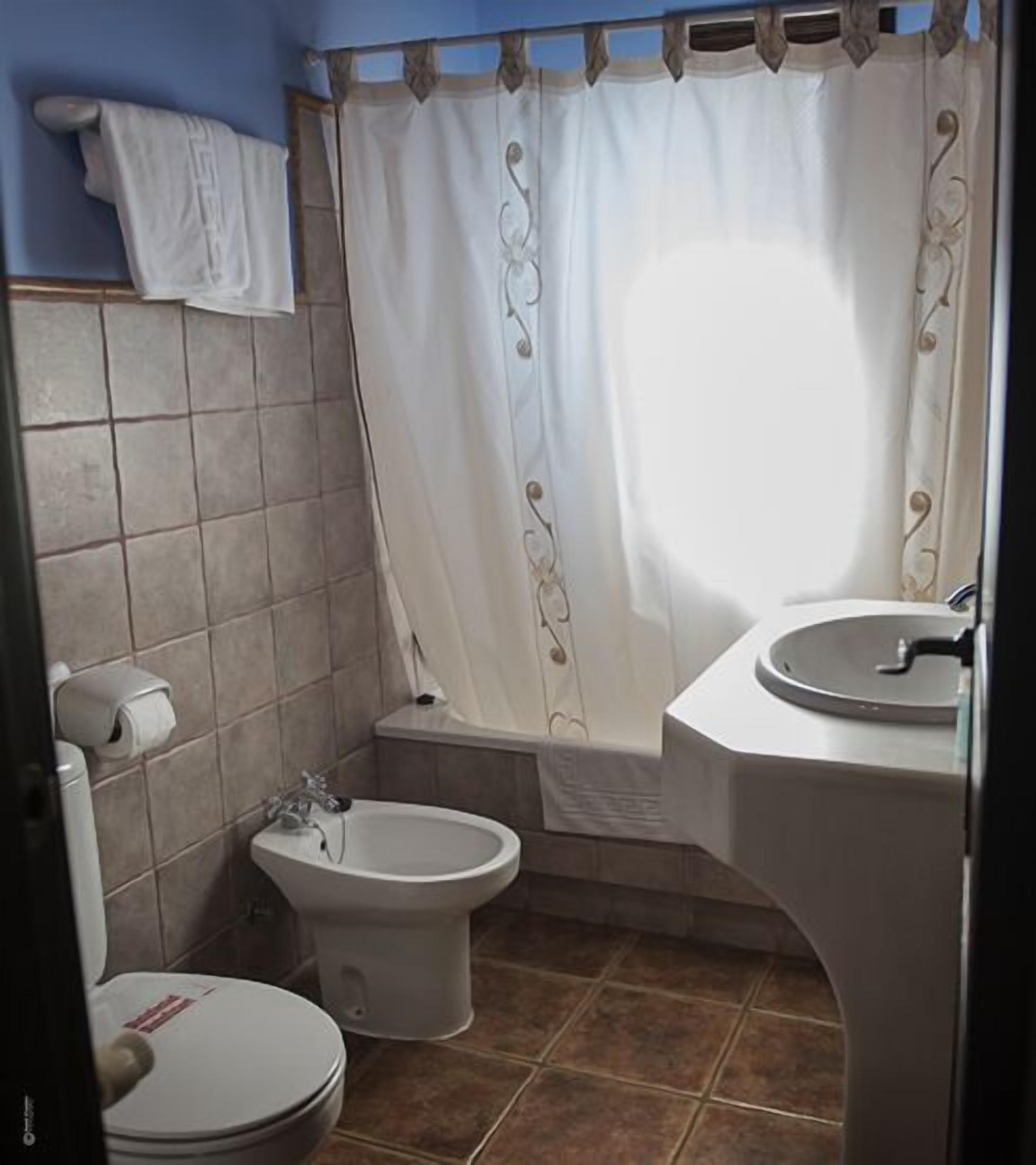 free toiletries, hair dryer, towels