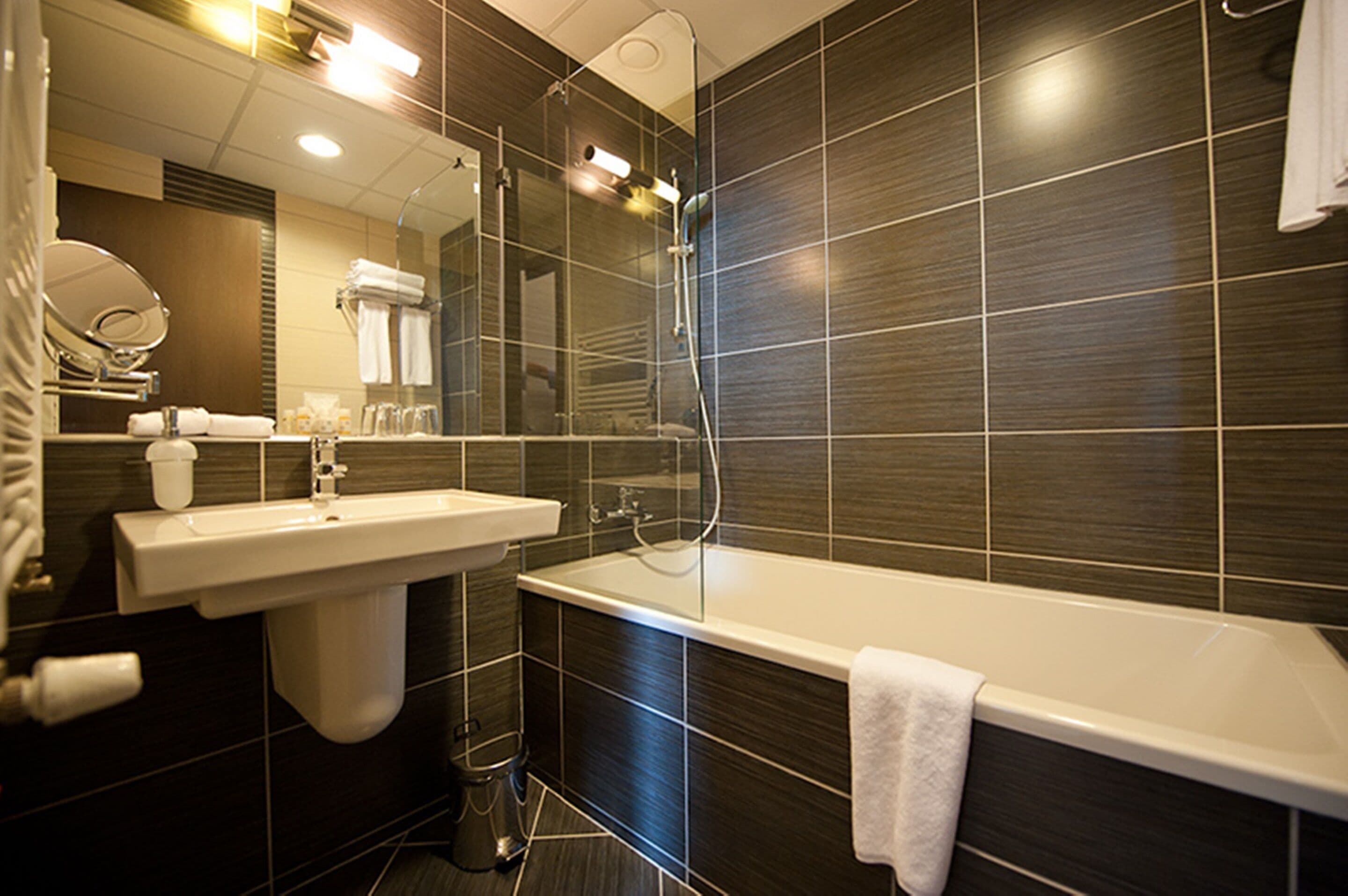 free toiletries, hair dryer, bathrobes, towels