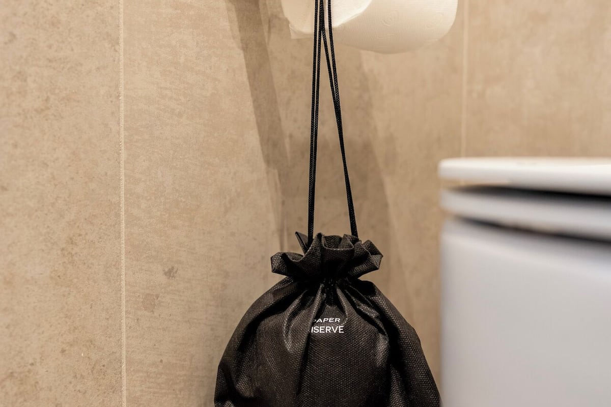 standard double room | bathroom | bathtub, hair dryer, towels, soap