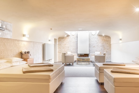 Un sauna, baño turco