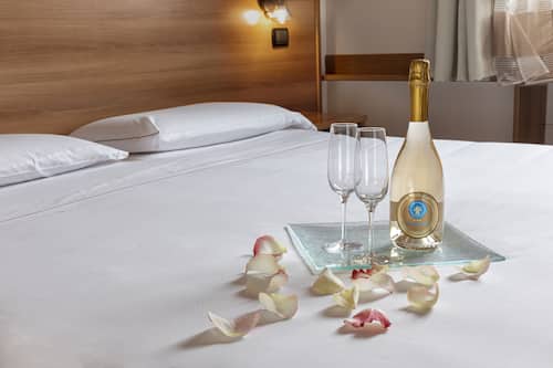 Premium bedding, down comforters, in-room safe, desk