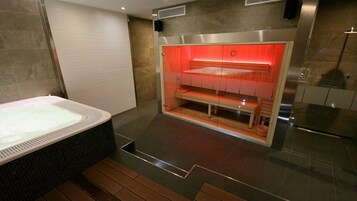 Sauna, hot tub, Turkish bath