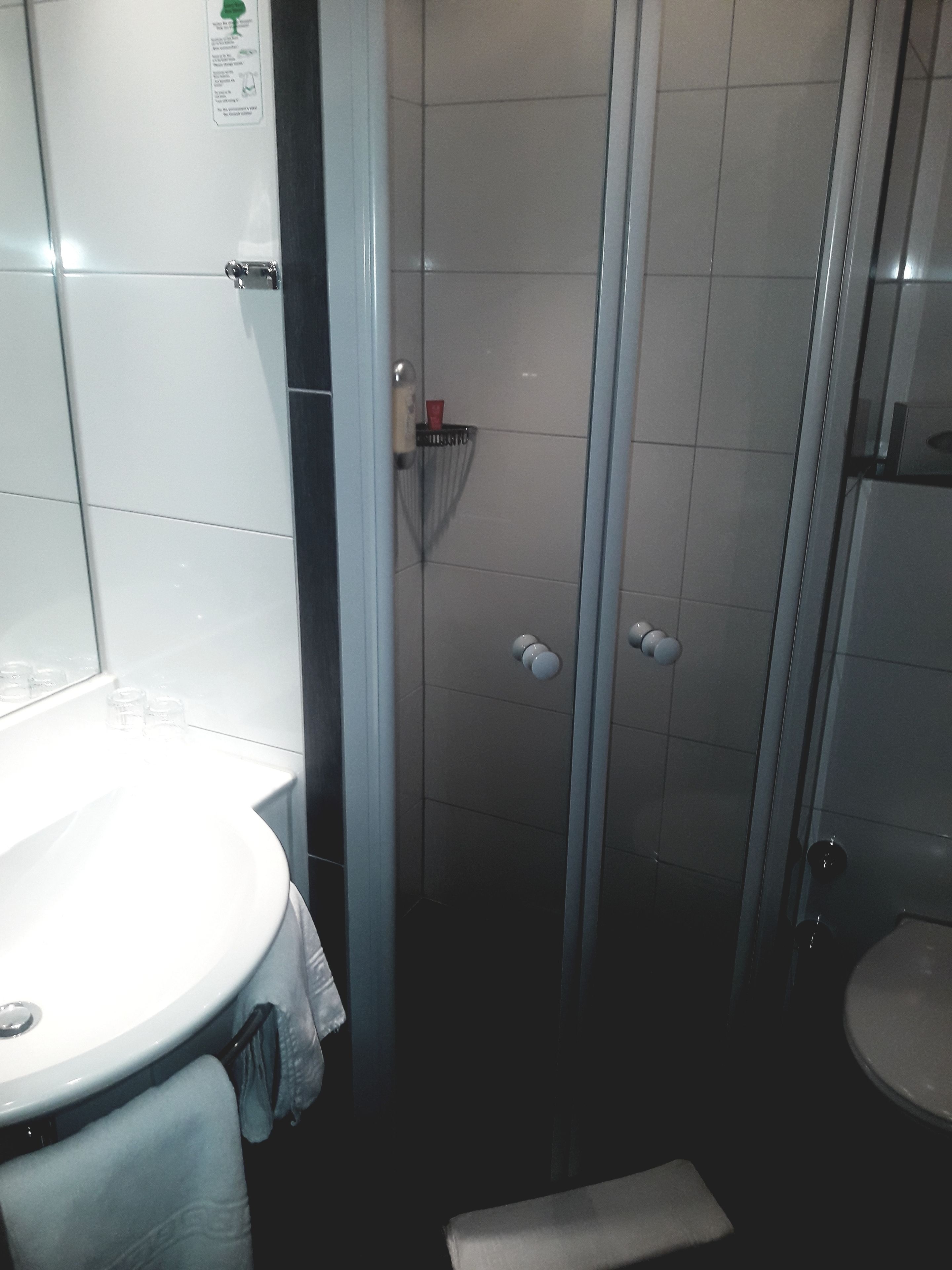 comfort double room | bathroom | hair dryer, towels